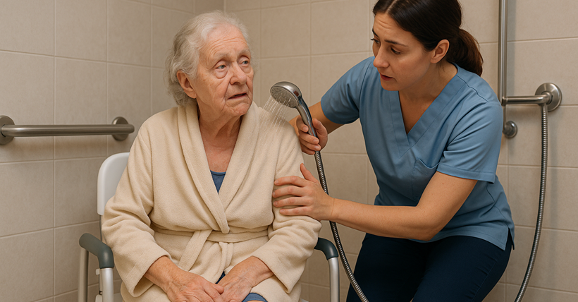 Revisión bibliográfica: ¿Cómo duchar a una persona con demencia?