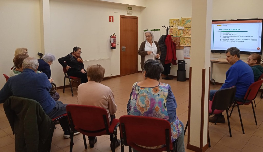 Personas usuarias asistentes al taller de discapacidad y dependencia